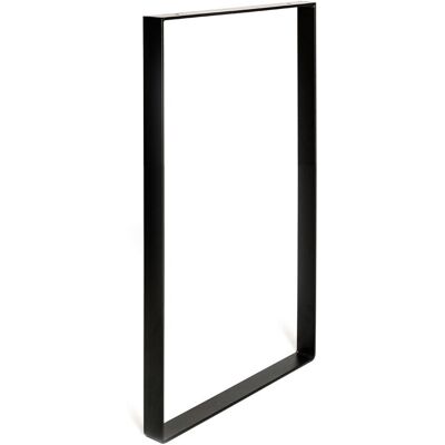 Pied pour meubles, tables et bars rectangle REI à visser acier mat noir - Publicité Pied pour meubles, tables et bars rectangle REI à visser acier mat noir - Publicité