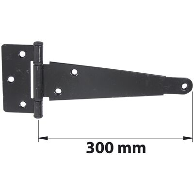AFBAT PENTURE ANGLAISE AXE COMP L300 NOIR acier mat, H.7 x L.340 x P.95 mm - Publicité AFBAT PENTURE ANGLAISE AXE COMP L300 NOIR acier mat, H.7 x L.340 x P.95 mm - Publicité