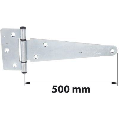 Hinge anglais blanc galvanisé en acier de 500mm - AFBAT - Publicité Hinge anglais blanc galvanisé en acier de 500mm - AFBAT - Publicité