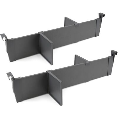 EMUCA Lot de séparateurs pour l'intérieur des tiroirs Vertex-Concept, Module 600 mm, Gris - Publicité EMUCA Lot de séparateurs pour l'intérieur des tiroirs Vertex-Concept, Module 600 mm, Gris - Publicité