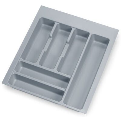 EMUCA Range-couvert Optima Universal, M45 386x482 mm, Plastique gris - Publicité EMUCA Range-couvert Optima Universal, M45 386x482 mm, Plastique gris - Publicité