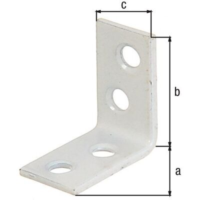 Alberts - Stuhlwinkel - Blanc - Acier - Support d''angle - Publicité Alberts - Stuhlwinkel - Blanc - Acier - Support d''angle - Publicité