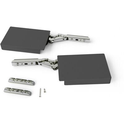 EMUCA Compas pour portes relevables Altius Lift - Relevable 560-1800 (L (low)) - Acier et plastique - Gris antracite - Publicité EMUCA Compas pour portes relevables Altius Lift - Relevable 560-1800 (L (low)) - Acier et plastique - Gris antracite - Publicité