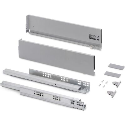 EMUCA Tiroir extérieur Vertex avec réglages 3D hauteur 131mm - 40kg - profondeur 450mm - Acier - Peint en blanc - Publicité EMUCA Tiroir extérieur Vertex avec réglages 3D hauteur 131mm - 40kg - profondeur 450mm - Acier - Peint en blanc - Publicité