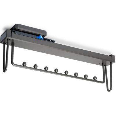 EMUCA Porte-vêtements extractible Quartz pour armoire - Plastique et Aluminium - Titane - Publicité EMUCA Porte-vêtements extractible Quartz pour armoire - Plastique et Aluminium - Titane - Publicité