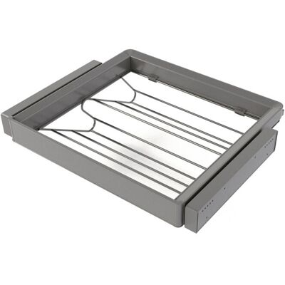 EMUCA Kit tiroir à chaussures et rack ajustable Quartz pour armoires - glissières extension totale et à fermeture douce - Module 60c - Publicité EMUCA Kit tiroir à chaussures et rack ajustable Quartz pour armoires - glissières extension totale et à fermeture douce - Module 60c - Publicité