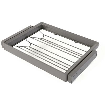 EMUCA Kit tiroir à chaussures et rack ajustable Quartz pour armoires - glissières extension totale et à fermeture douce - Module 70c - Publicité EMUCA Kit tiroir à chaussures et rack ajustable Quartz pour armoires - glissières extension totale et à fermeture douce - Module 70c - Publicité