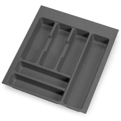 EMUCA range-couverts Optima pour tiroir universel - module 450mm - Plastique - Gris antracite - Publicité EMUCA range-couverts Optima pour tiroir universel - module 450mm - Plastique - Gris antracite - Publicité