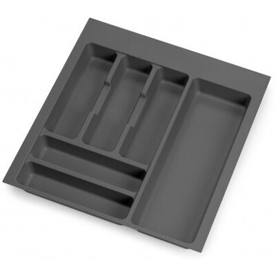 EMUCA range-couverts Optima pour tiroir universel - module 500mm - Plastique - Gris antracite - Publicité EMUCA range-couverts Optima pour tiroir universel - module 500mm - Plastique - Gris antracite - Publicité