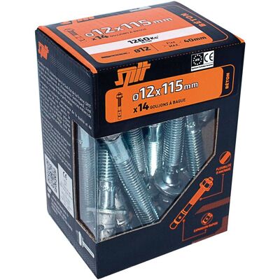 Lot de 14 Cheville murale avec vis fix3 SPIT, 12 x L.115 mm - Publicité Lot de 14 Cheville murale avec vis fix3 SPIT, 12 x L.115 mm - Publicité