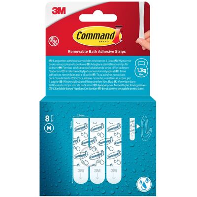 COMMAND Languette resistante a l'eau moyen modele lot de 10 - Publicité COMMAND Languette resistante a l'eau moyen modele lot de 10 - Publicité