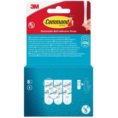 COMMAND Languette resistante a l'eau petit modele lot de 16 - Publicité COMMAND Languette resistante a l'eau petit modele lot de 16 - Publicité