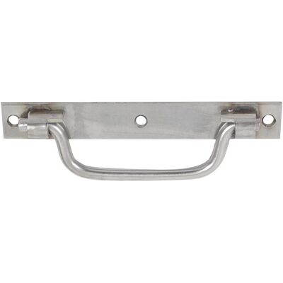 Poignée Sur Platine Avec Bouts Carrés Inox Mat Afbat, H.9.5 X L.140 X P.35 Mm - Publicité Poignée Sur Platine Avec Bouts Carrés Inox Mat Afbat, H.9.5 X L.140 X P.35 Mm - Publicité