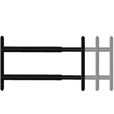 AFBAT Grille défense télescopique 2 barreaux 90 a 170 cm noir - Publicité AFBAT Grille défense télescopique 2 barreaux 90 a 170 cm noir - Publicité