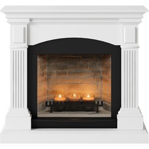 TAGU Cheminée électrique à bougies parfumées - MAGNA Zenflame - Effets flammes et crépitement - Blanc - Publicité TAGU Cheminée électrique à bougies parfumées - MAGNA Zenflame - Effets flammes et crépitement - Blanc - Publicité