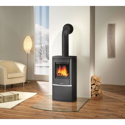Poêle à bois JUSTUS Reno R - Acier, 6 kW, Pièce moyenne - Publicité Poêle à bois JUSTUS Reno R - Acier, 6 kW, Pièce moyenne - Publicité