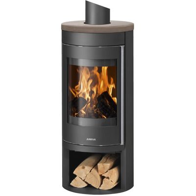 JUSTUS Mino 2.0 Céramique Noir - Poêle à bois rond - 5.5 kW - A - Publicité JUSTUS Mino 2.0 Céramique Noir - Poêle à bois rond - 5.5 kW - A - Publicité