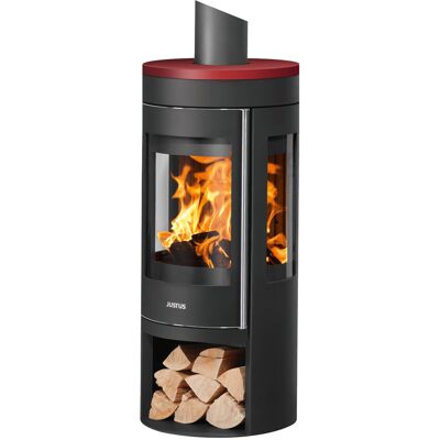 JUSTUS Mino Trios 2.0 - A++-G, céramique noire, rond, 5,5 kW - Poêle à bois - Publicité JUSTUS Mino Trios 2.0 - A++-G, céramique noire, rond, 5,5 kW - Poêle à bois - Publicité