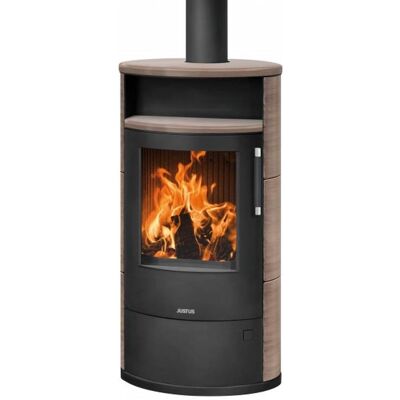 JUSTUS - Island 7 2.0 - Black - Cast Gray - Wood stove - Publicité JUSTUS - Island 7 2.0 - Black - Cast Gray - Wood stove - Publicité