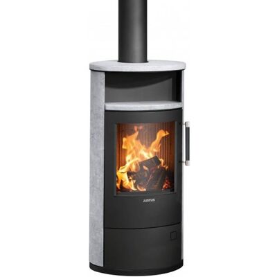JUSTUS Island 5 2.0 - Poêle à bois 5 kW avec pierre naturelle & acier - Publicité JUSTUS Island 5 2.0 - Poêle à bois 5 kW avec pierre naturelle & acier - Publicité