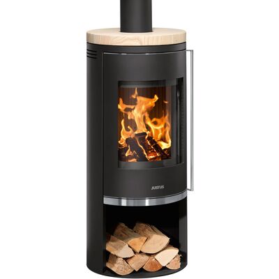JUSTUS Faro 2.0 Poêle rond à bois - A++ G - 6 kW - Noir - Publicité JUSTUS Faro 2.0 Poêle rond à bois - A++ G - 6 kW - Noir - Publicité