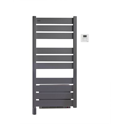 ACOVA Sèche-serviettes électrique soufflant - Madras Air gris anthracite - 500 + 1000 W - 109,4 x 50 cm - Publicité ACOVA Sèche-serviettes électrique soufflant - Madras Air gris anthracite - 500 + 1000 W - 109,4 x 50 cm - Publicité