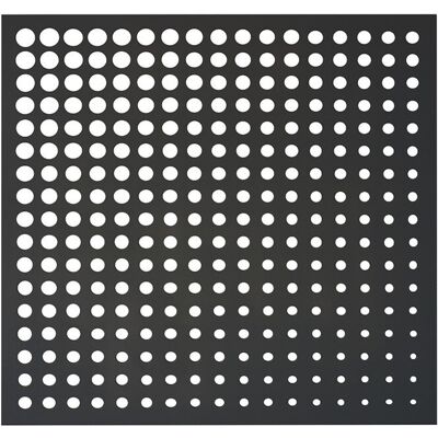 NORTENE Panneau décoratif Moon anthracite - 1 m carré en résine polypropylène - fixé au mur - Publicité NORTENE Panneau décoratif Moon anthracite - 1 m carré en résine polypropylène - fixé au mur - Publicité