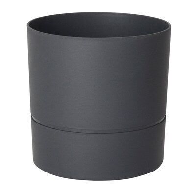 EDA Pot Rond Polypropylène Aquaduo Diam.19.3 Cm Gris Anthracite - Publicité EDA Pot Rond Polypropylène Aquaduo Diam.19.3 Cm Gris Anthracite - Publicité