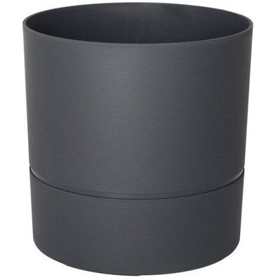 EDA Pot Rond Polypropylène Aquaduo Diam.24.3 Cm Gris Anthracite - Publicité EDA Pot Rond Polypropylène Aquaduo Diam.24.3 Cm Gris Anthracite - Publicité