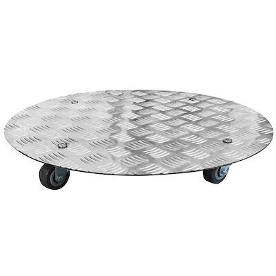Jany France Support à pot - aluminium - à roulette - 40 cm - Support à pot - Publicité Jany France Support à pot - aluminium - à roulette - 40 cm - Support à pot - Publicité