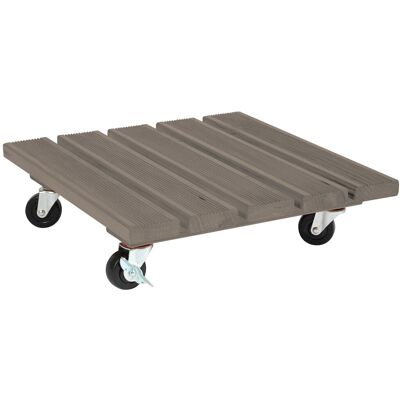 Jany France Roul'bac - 40x40 cm - Taupe - Chariot pour pots - Publicité Jany France Roul'bac - 40x40 cm - Taupe - Chariot pour pots - Publicité
