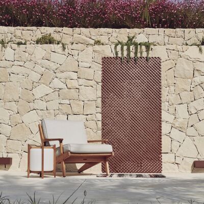 NORTENE Treillis décoratif LOP brun 1 x 2 m - osier semi-synthétique - maille 18 mm - Publicité NORTENE Treillis décoratif LOP brun 1 x 2 m - osier semi-synthétique - maille 18 mm - Publicité