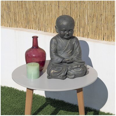 NORTENE Statue de jardin Bouddha Leo 41 cm - argile fibreuse - Publicité NORTENE Statue de jardin Bouddha Leo 41 cm - argile fibreuse - Publicité