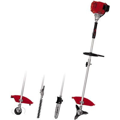 EINHELL Outil multifonction thermique 4-en-1 GC-MM 52 I AS - Ébrancheur, taille-haies, débroussailleuse et coupe-bordures - Publicité EINHELL Outil multifonction thermique 4-en-1 GC-MM 52 I AS - Ébrancheur, taille-haies, débroussailleuse et coupe-bordures - Publicité