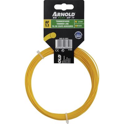 Arnold Fil de coupe-bordure rond en nylon 1,3 mm × 15 m - Publicité Arnold Fil de coupe-bordure rond en nylon 1,3 mm × 15 m - Publicité