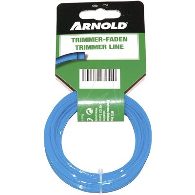 Arnold Fil de coupe-bordure carré en nylon 1,6 mm × 15 m - Publicité Arnold Fil de coupe-bordure carré en nylon 1,6 mm × 15 m - Publicité