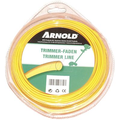 Arnold Fil de coupe-bordure rond en nylon 3,0 mm × 52 m - Publicité Arnold Fil de coupe-bordure rond en nylon 3,0 mm × 52 m - Publicité