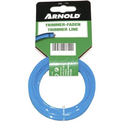 Arnold Fil de coupe-bordure carré en nylon 1,3 mm × 15 m - Publicité Arnold Fil de coupe-bordure carré en nylon 1,3 mm × 15 m - Publicité