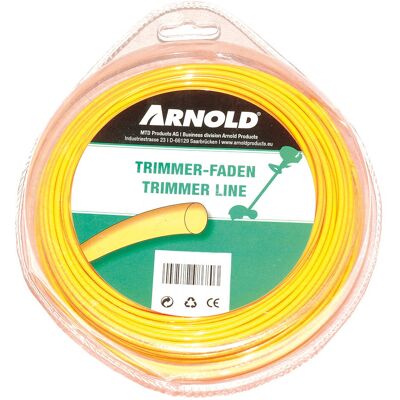 Arnold Fil de coupe-bordure rond en nylon 3,0 mm × 26 m - Publicité Arnold Fil de coupe-bordure rond en nylon 3,0 mm × 26 m - Publicité