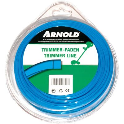 Arnold Fil de coupe-bordure carré en nylon 2,7 mm × 56 m - Publicité Arnold Fil de coupe-bordure carré en nylon 2,7 mm × 56 m - Publicité