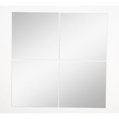 Sans marque Set de 4 miroirs carrés 30x30cm - Publicité Sans marque Set de 4 miroirs carrés 30x30cm - Publicité