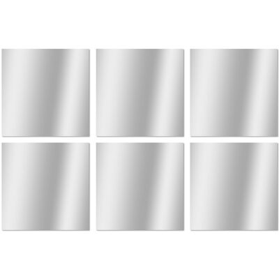 Sans marque Set de 6 miroirs carrés 10x10cm - Publicité Sans marque Set de 6 miroirs carrés 10x10cm - Publicité
