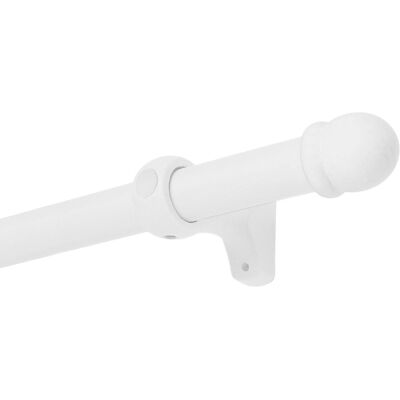 MOBOIS Kit de tringle à rideau Alma Diam.28 mm laqué blanc 180 cm - Publicité MOBOIS Kit de tringle à rideau Alma Diam.28 mm laqué blanc 180 cm - Publicité