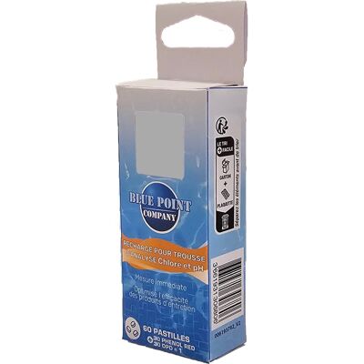 Sans marque Recharge pour trousse d'analyse PH et Chlore, 60 pastilles - Publicité Sans marque Recharge pour trousse d'analyse PH et Chlore, 60 pastilles - Publicité