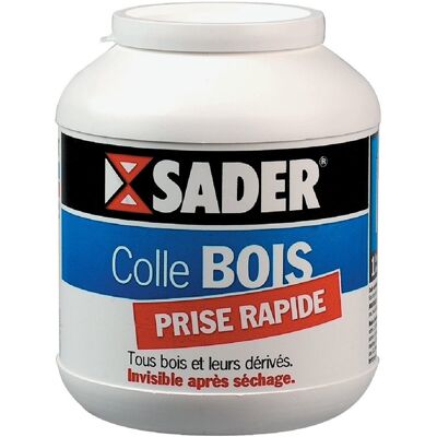 Sader Colle à bois prise rapide - boîte 650 g - Publicité Sader Colle à bois prise rapide - boîte 650 g - Publicité