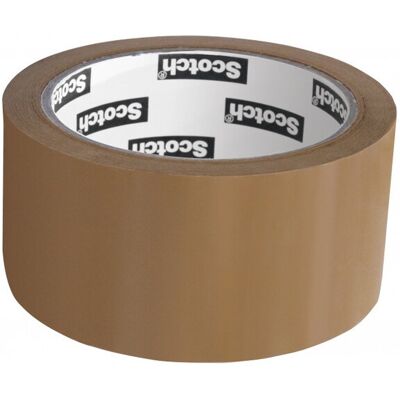 Ruban adhésif 3M Scotch - 66m x 48mm - Marron - Ruban adhésif - Résistant - Publicité Ruban adhésif 3M Scotch - 66m x 48mm - Marron - Ruban adhésif - Résistant - Publicité