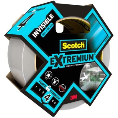 Adhésif de réparation SCOTCH Invisible extremium, une face L.20 m x l.48 mm tran - Publicité Adhésif de réparation SCOTCH Invisible extremium, une face L.20 m x l.48 mm tran - Publicité