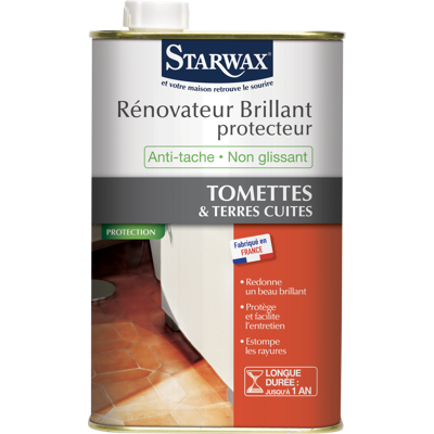Rénovateur brillant tomette STARWAX 1 l - Publicité Rénovateur brillant tomette STARWAX 1 l - Publicité