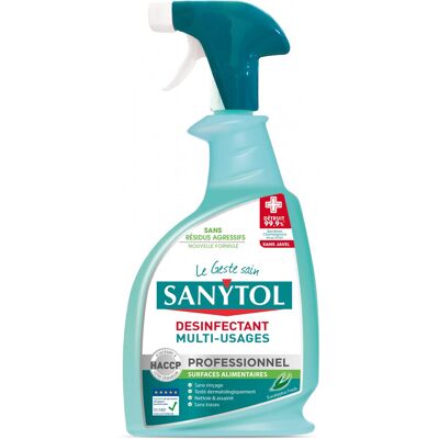 Sanytol Spray Désinfectant Multi-surfaces 750 ml - Professionnel - Publicité Sanytol Spray Désinfectant Multi-surfaces 750 ml - Professionnel - Publicité