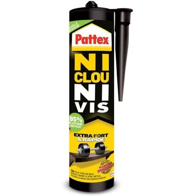 Colle Pattex 450g - Polyvalent, Blanc, Polymère - Publicité Colle Pattex 450g - Polyvalent, Blanc, Polymère - Publicité